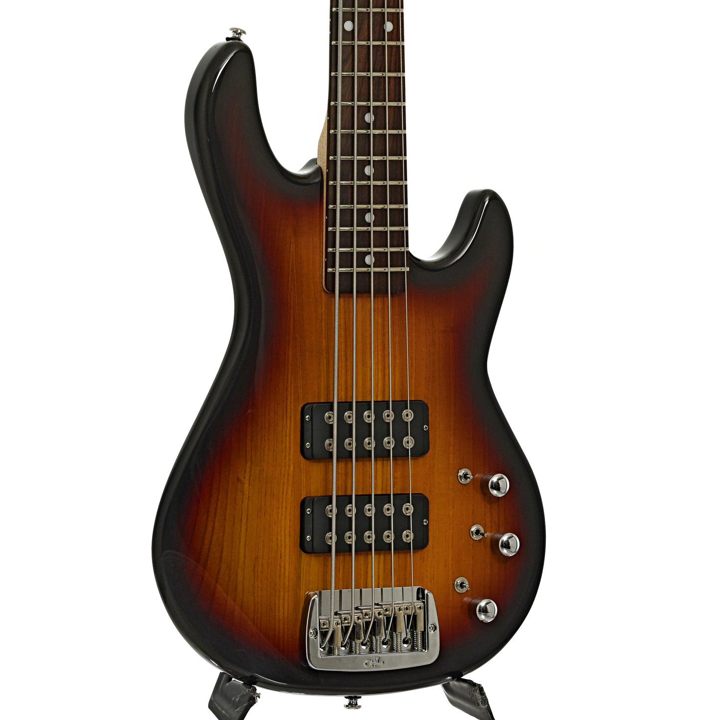 Front and side of G&L L-2500 Tribute 5-String Electric Bass 