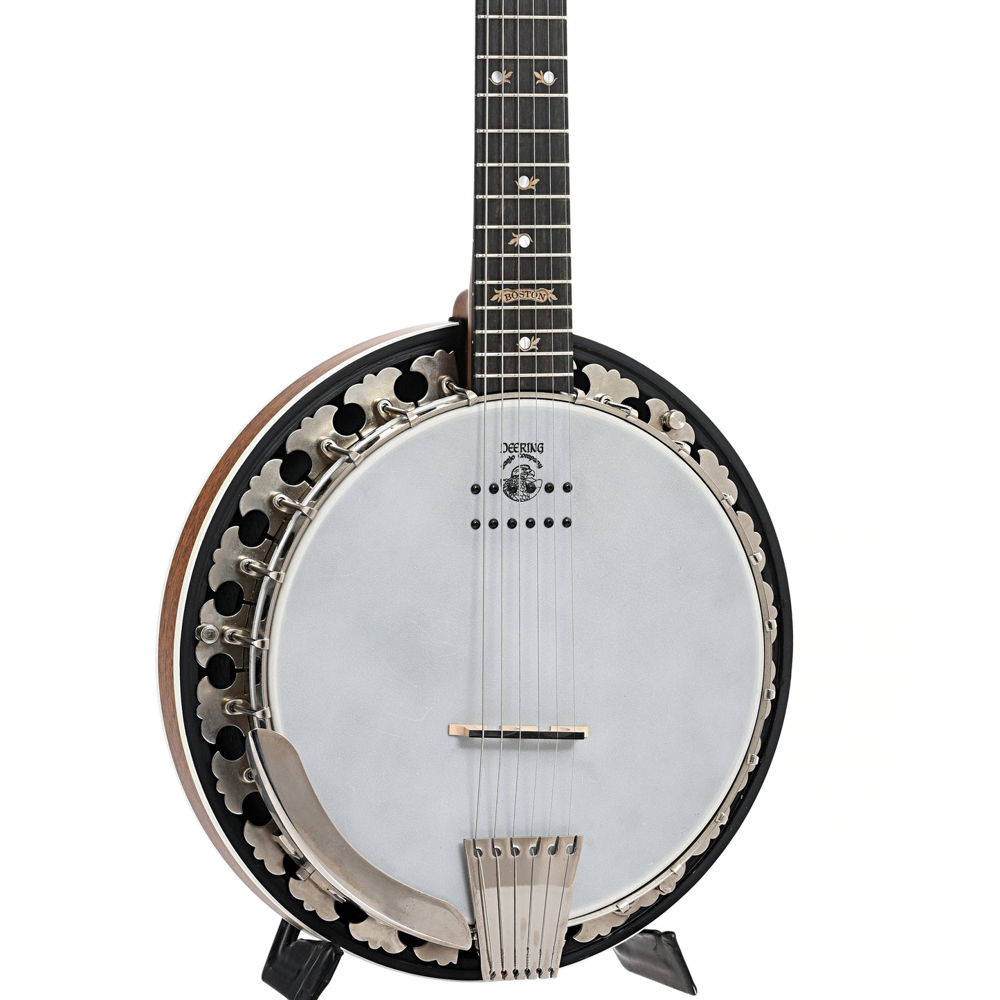 Front and side of Deering Boston 6 A/E Banjo-Guitar (2012)