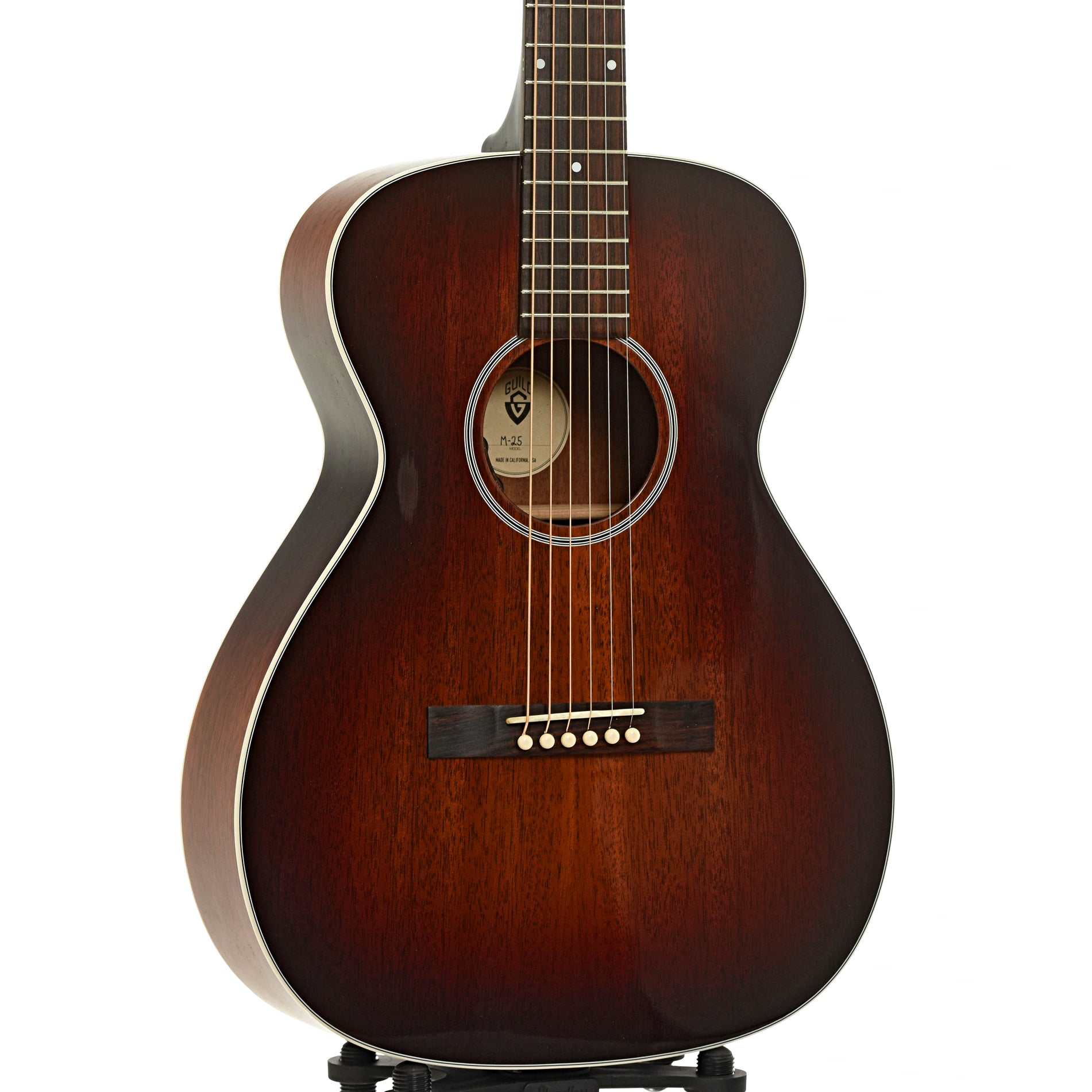 Front and side of Guild M-25E Acoustic Guitar
