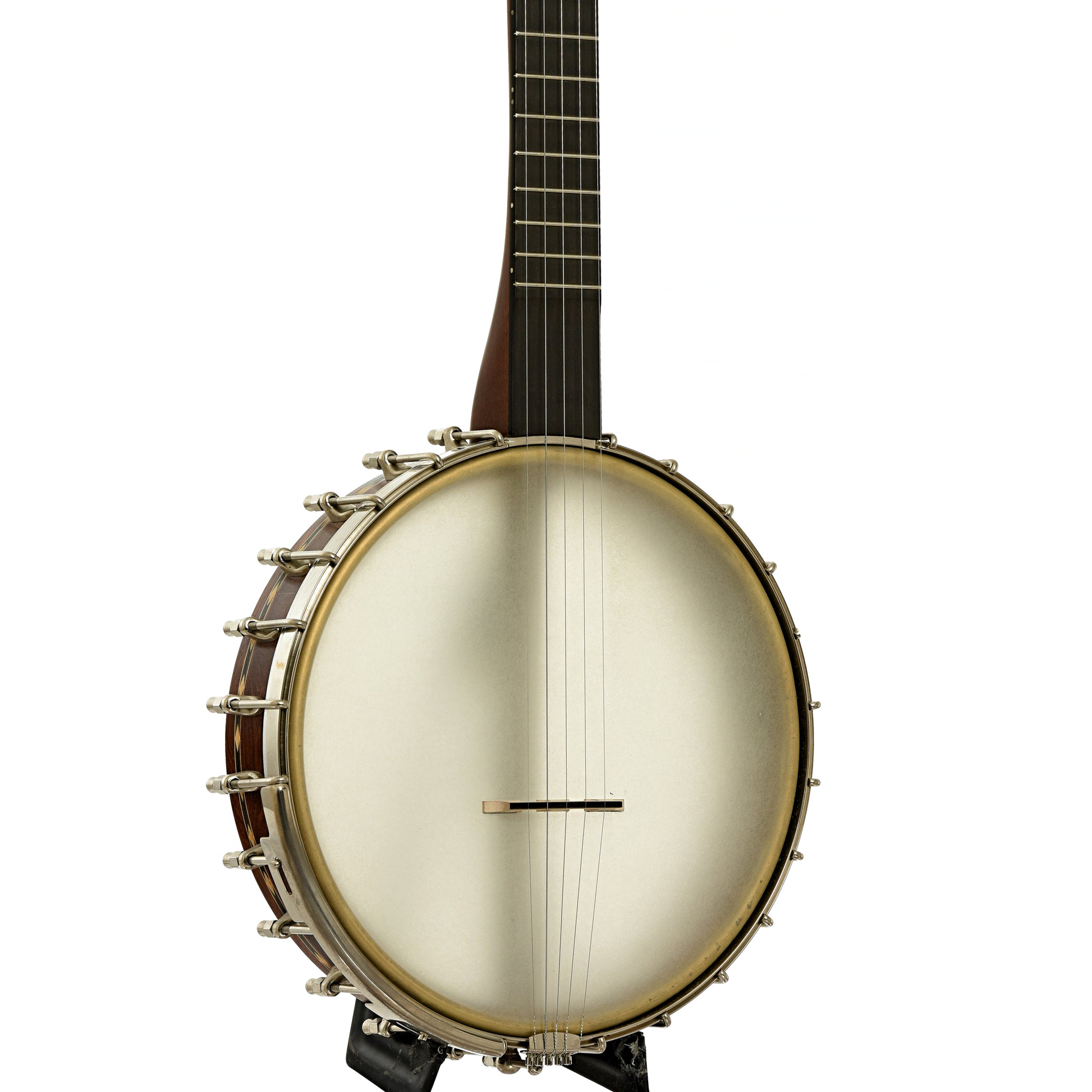 Front and side of Cedar Mountain A1V Appalachian Open Back Banjo