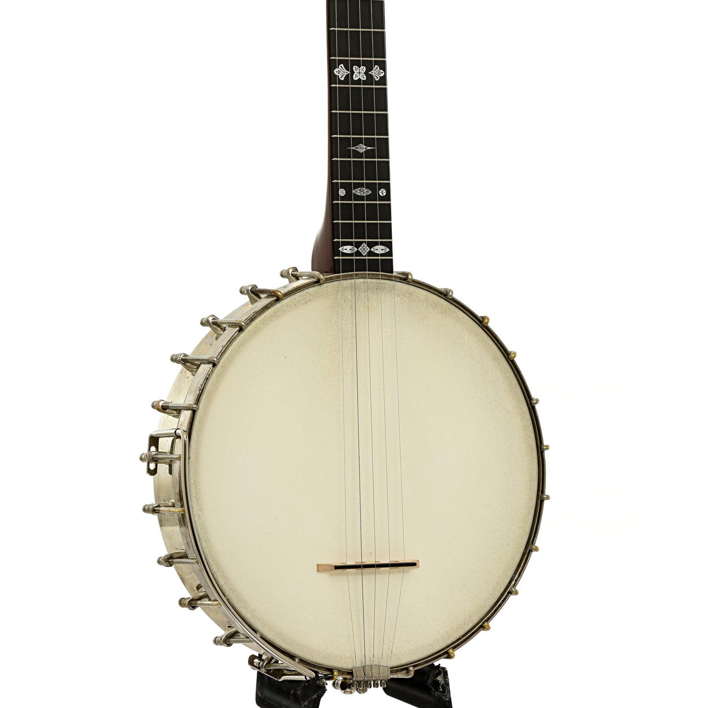 Front and side of Fairbanks Senator No.1 Open Back Banjo 