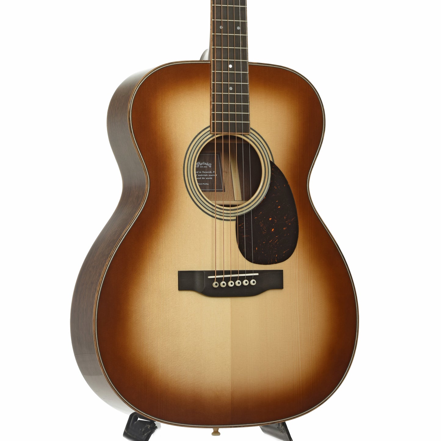 Front and side of Martin OM-35 Inception Acoustic Guitar 