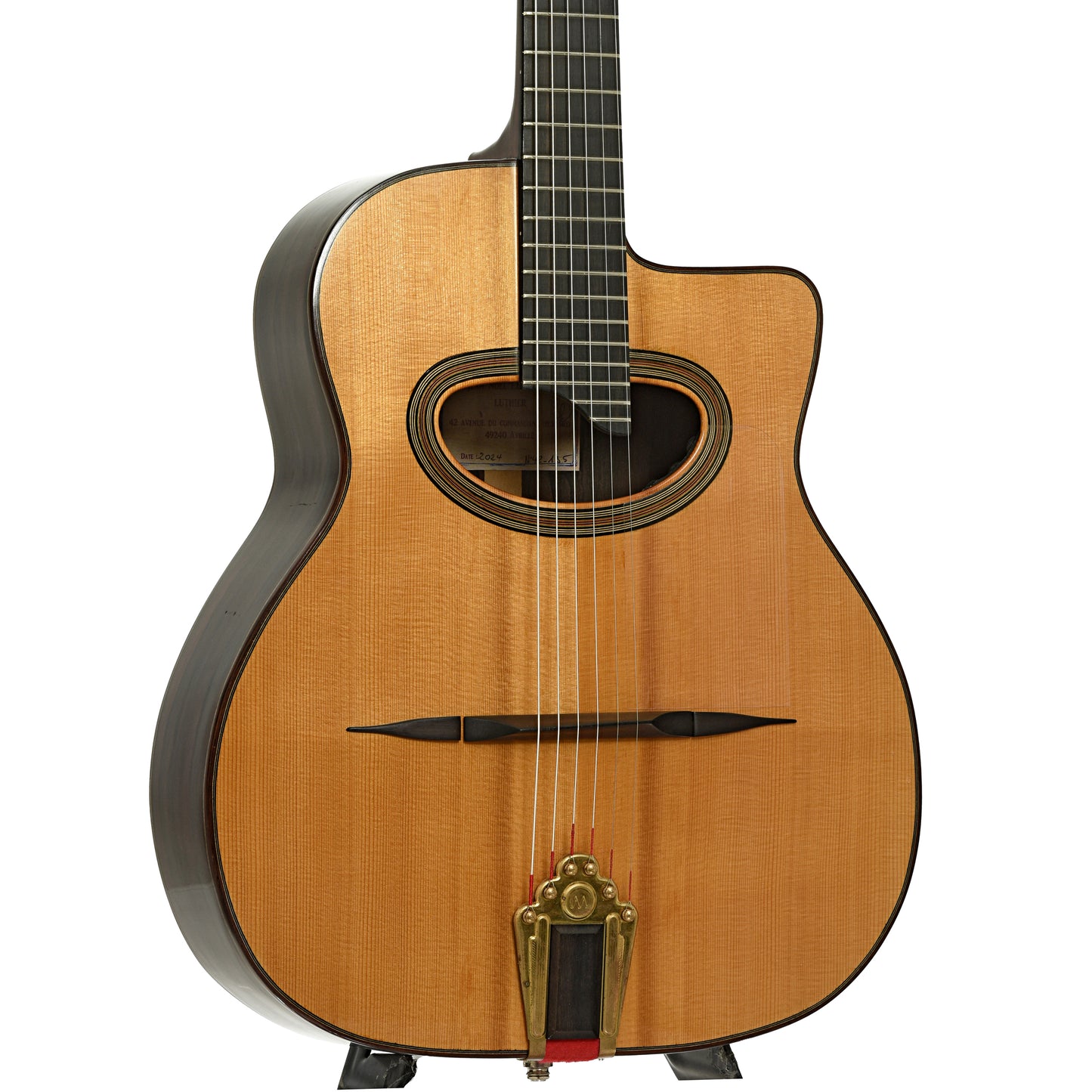 Front and side of Jean Noel Lebreton Hot Club Acoustic Guitar