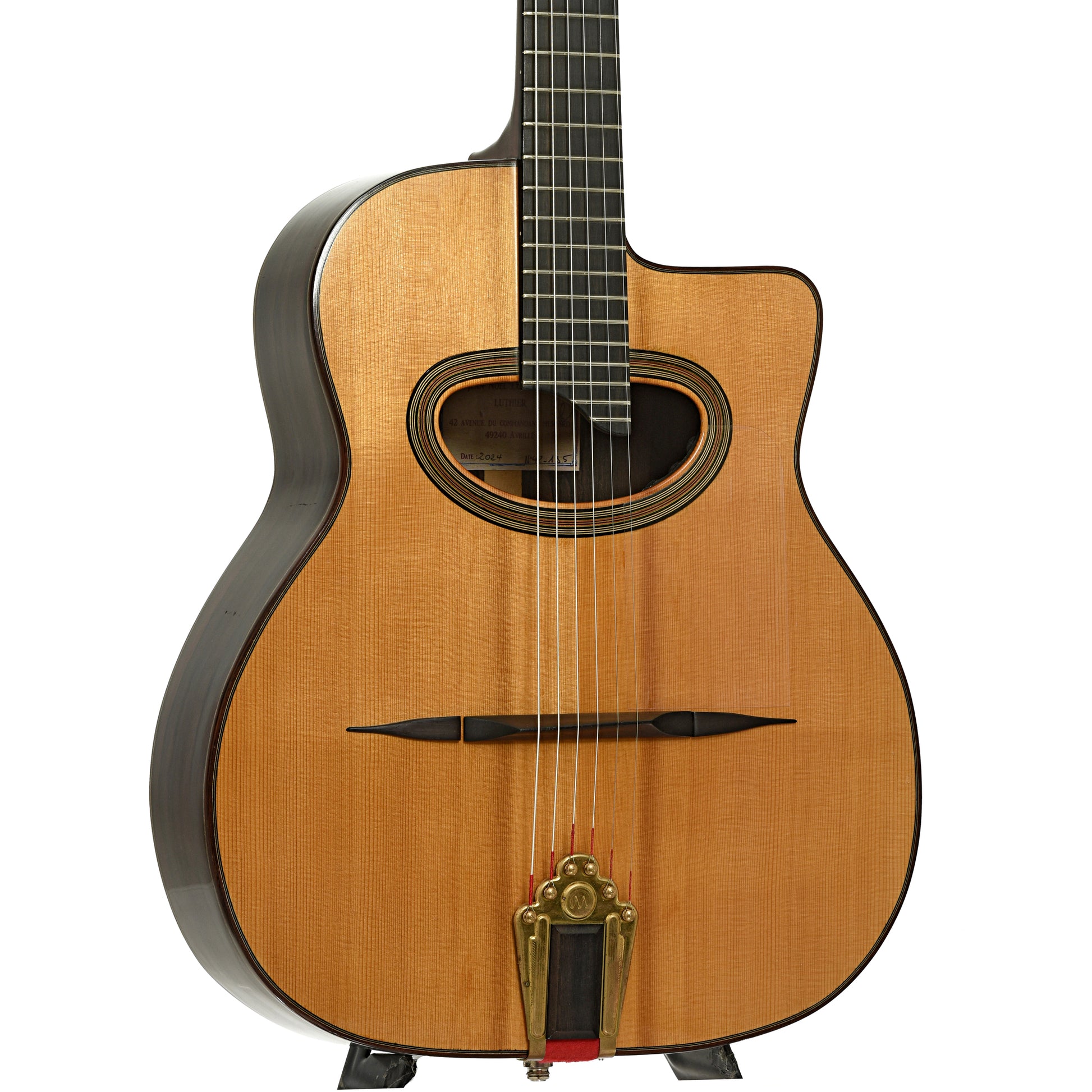 Front and side of Jean Noel Lebreton Hot Club Acoustic Guitar