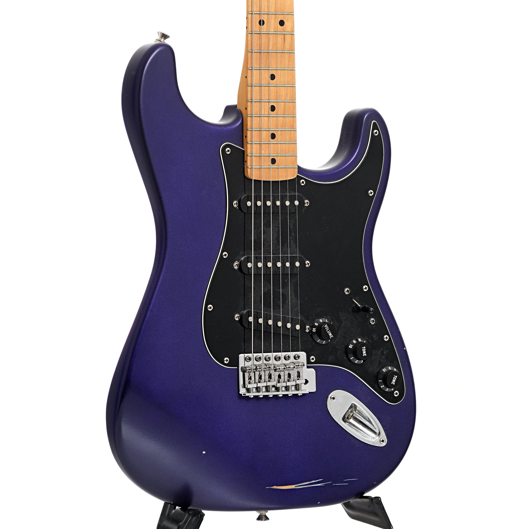 Front and side of Fender Standard Stratocaster (2022)