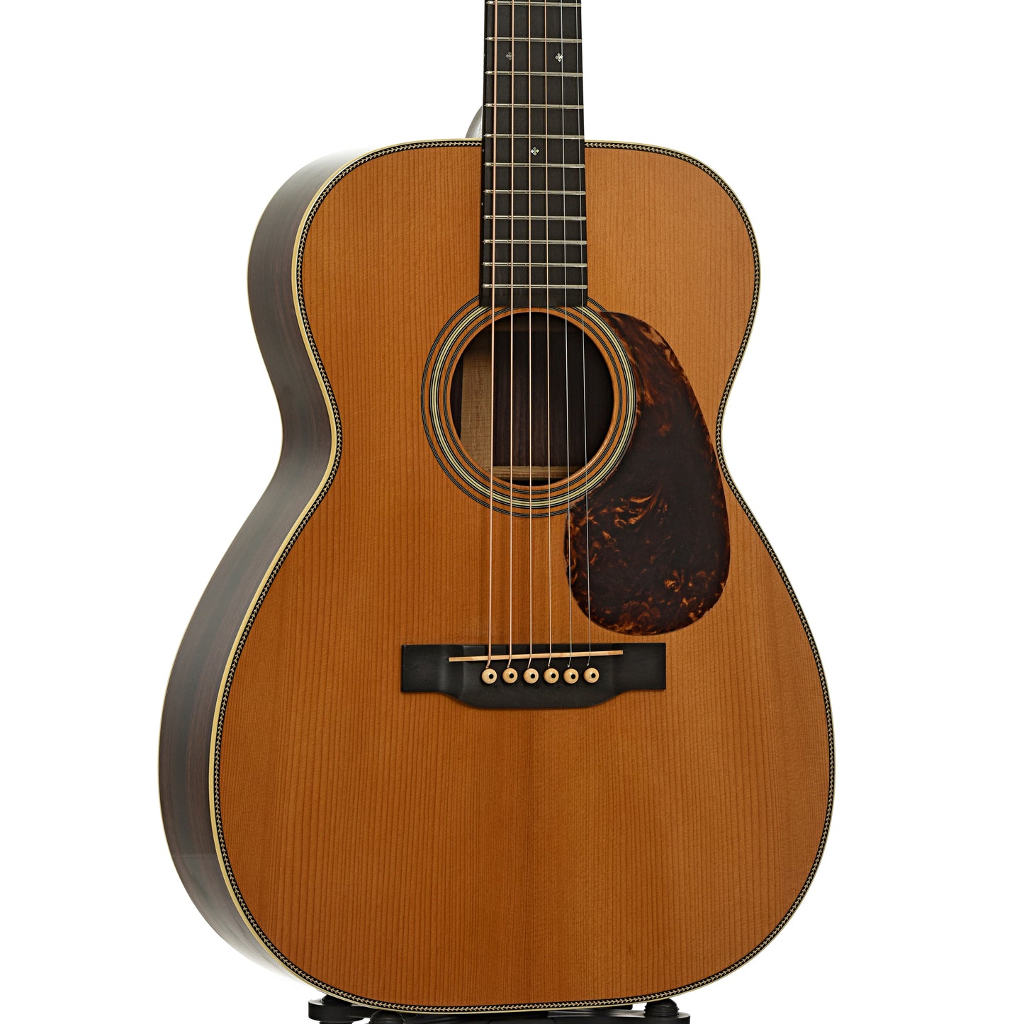 Front and side of Pre-War Guitars Co. Double Aught (00) Old Growth Indian Rosewood, Level 1