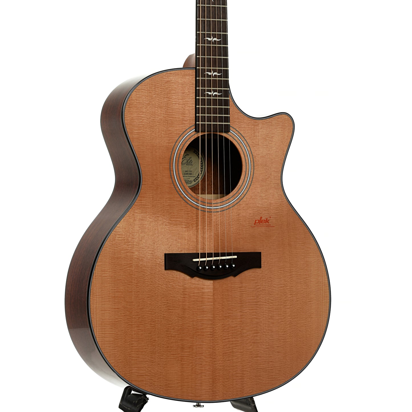 Front and side of Kepma Elite GA2-131 Grand Auditorium Acoustic Guitar 