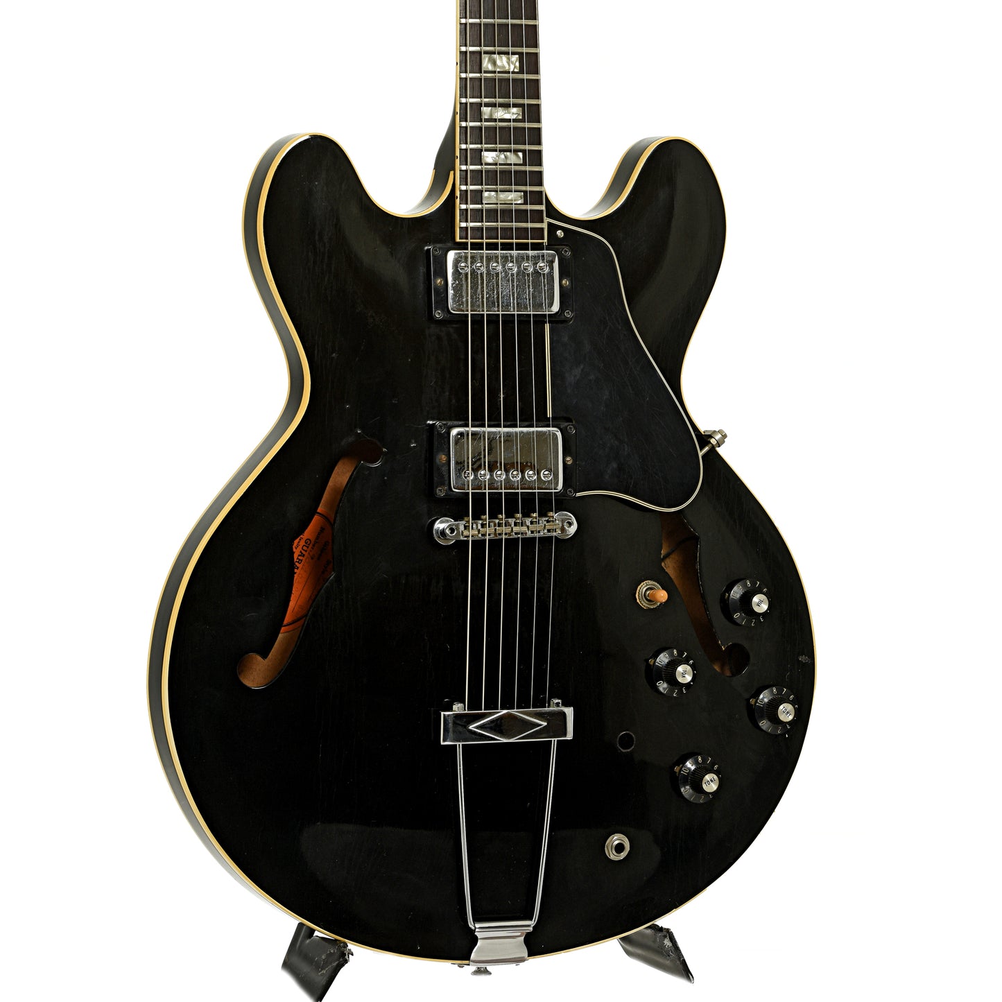 Front and side of Gibson ES-335 Hollowbody Electric Guitar 