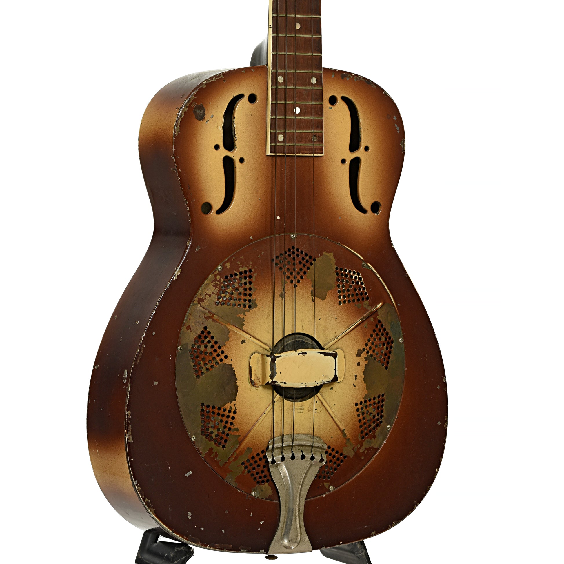 Front and side of National Triolian Resophonic Guitar