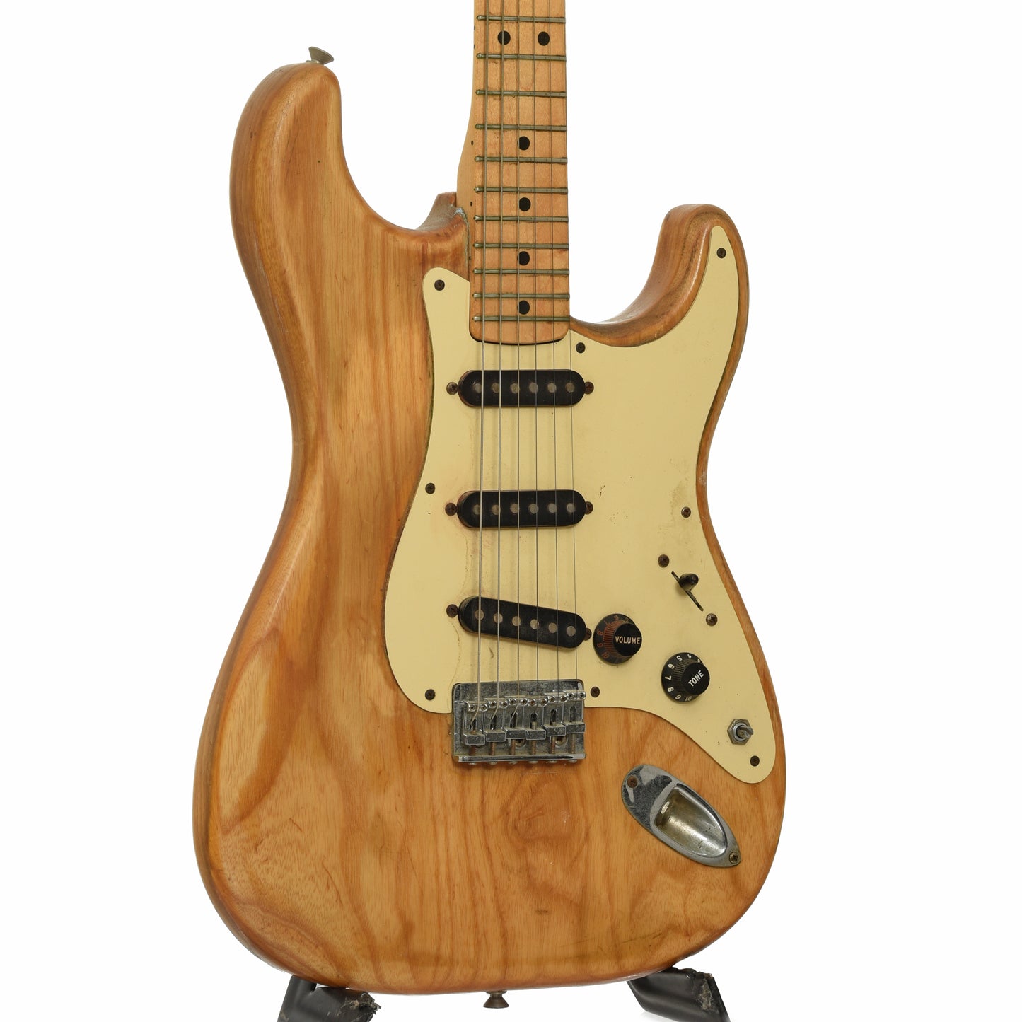 Front and side of Fender Stratocaster Electric Guitar 