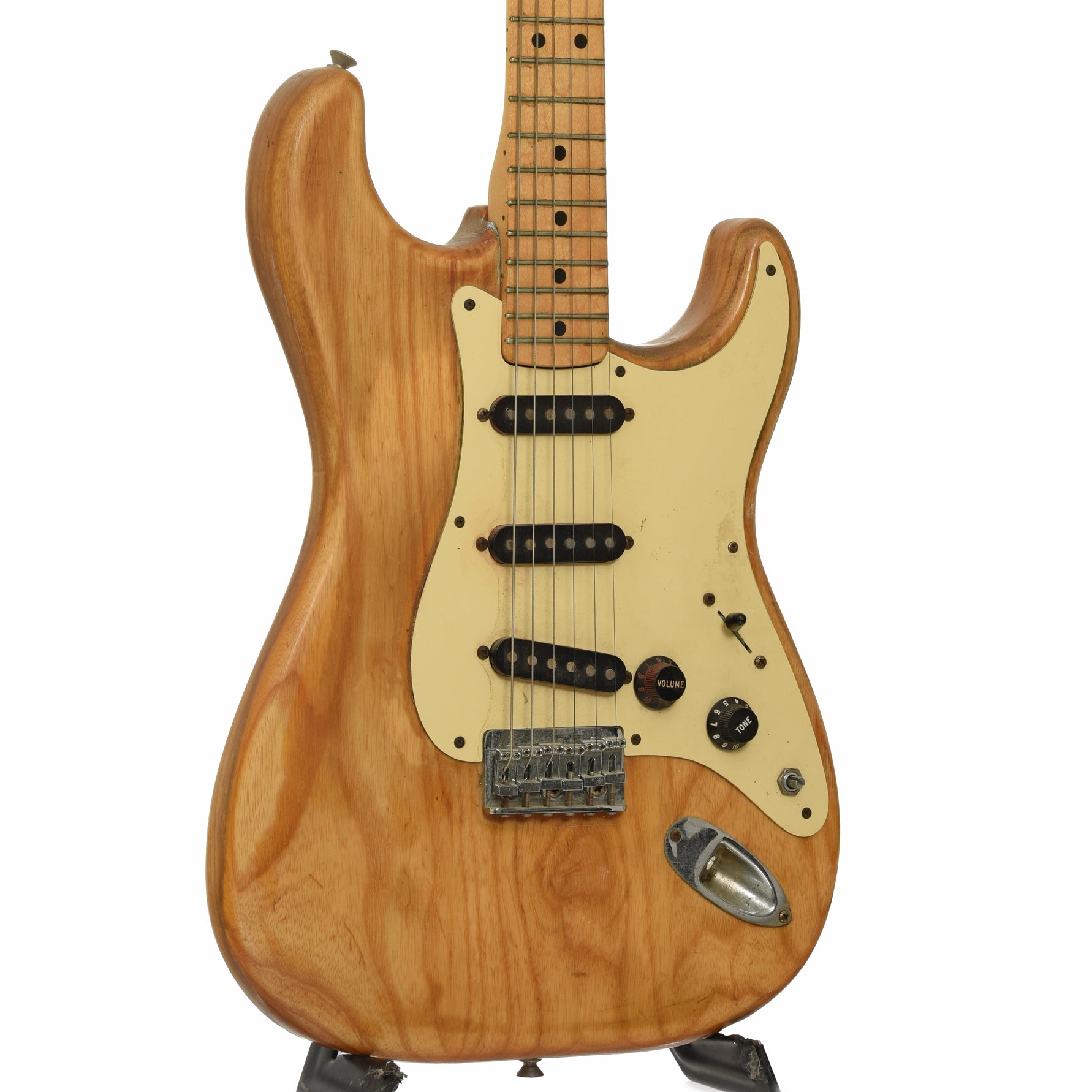 Front and side of Fender Stratocaster Electric Guitar 