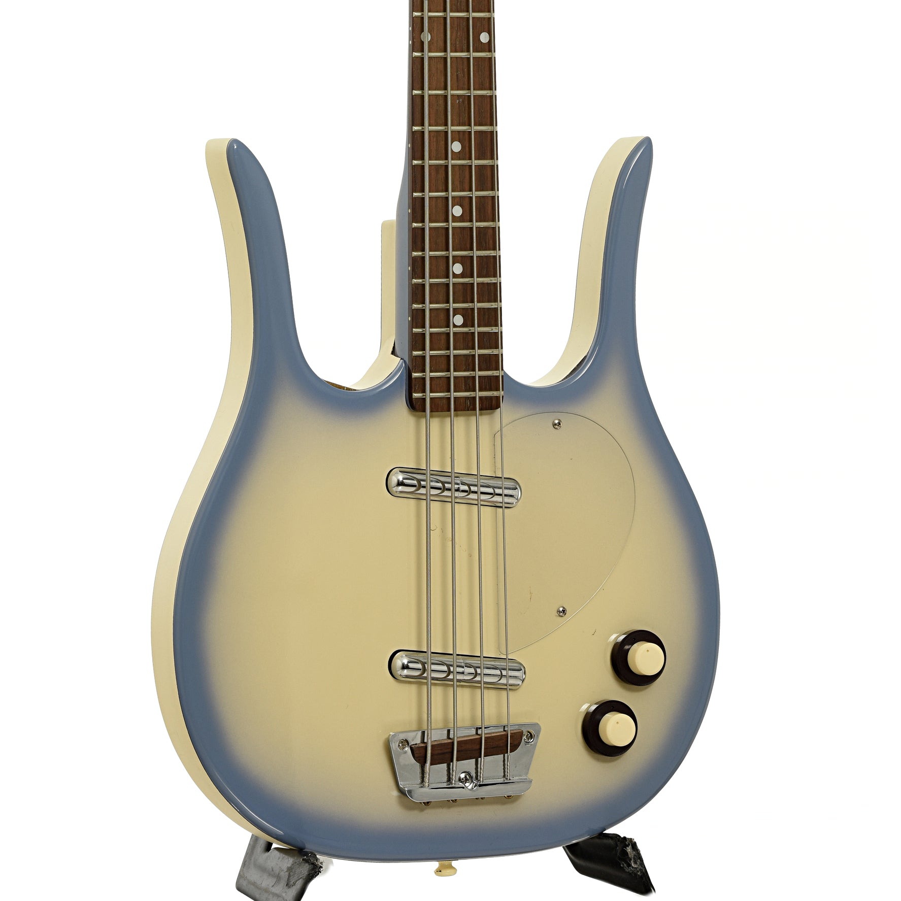 Front and side of Danelectro Longhorn Electric Bass