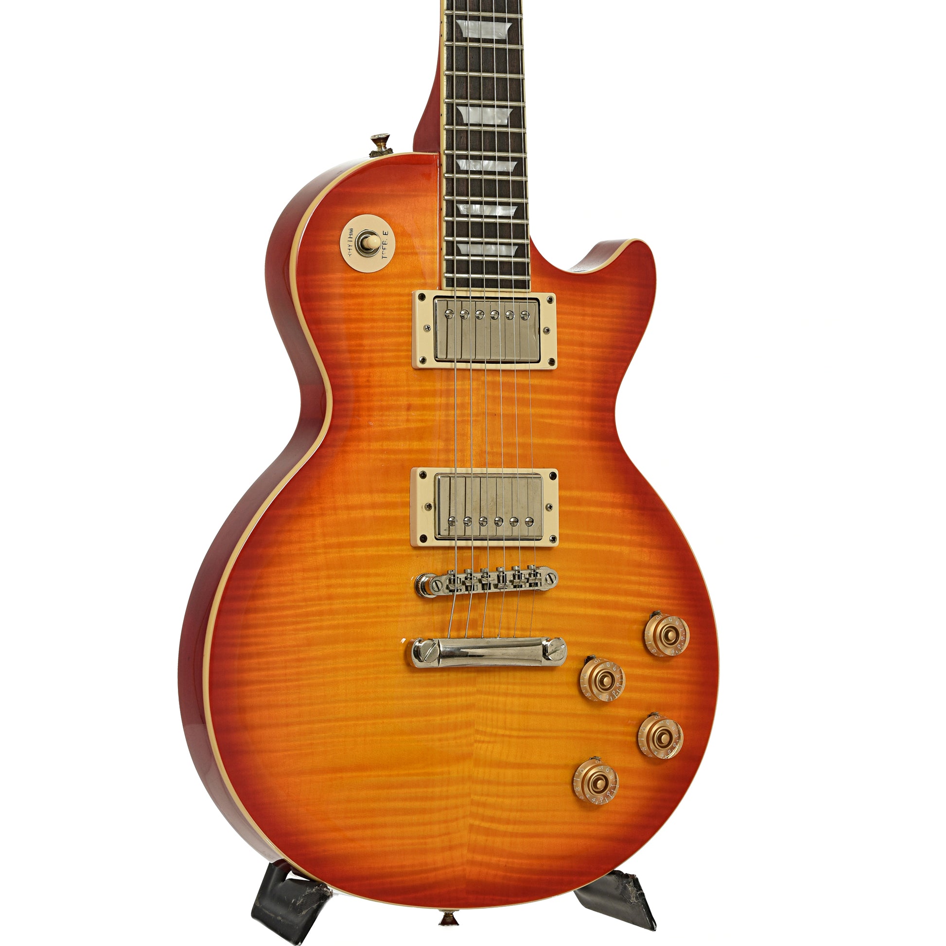 Front and side of Epiphone Les Paul 1960 Tribute Plus Electric Guitar