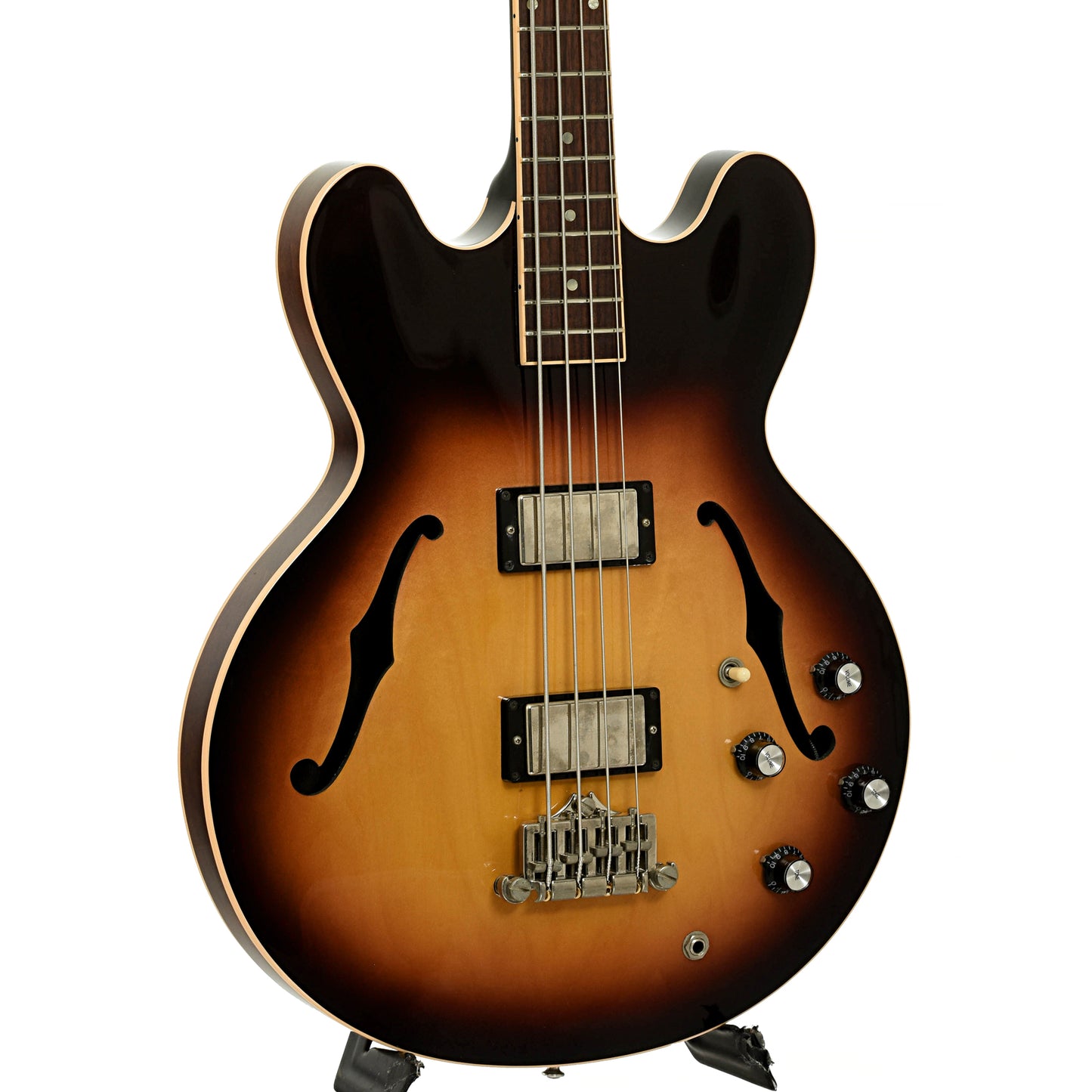 Front and side of Gibson ES-335 Hollowbody Bass Guitar