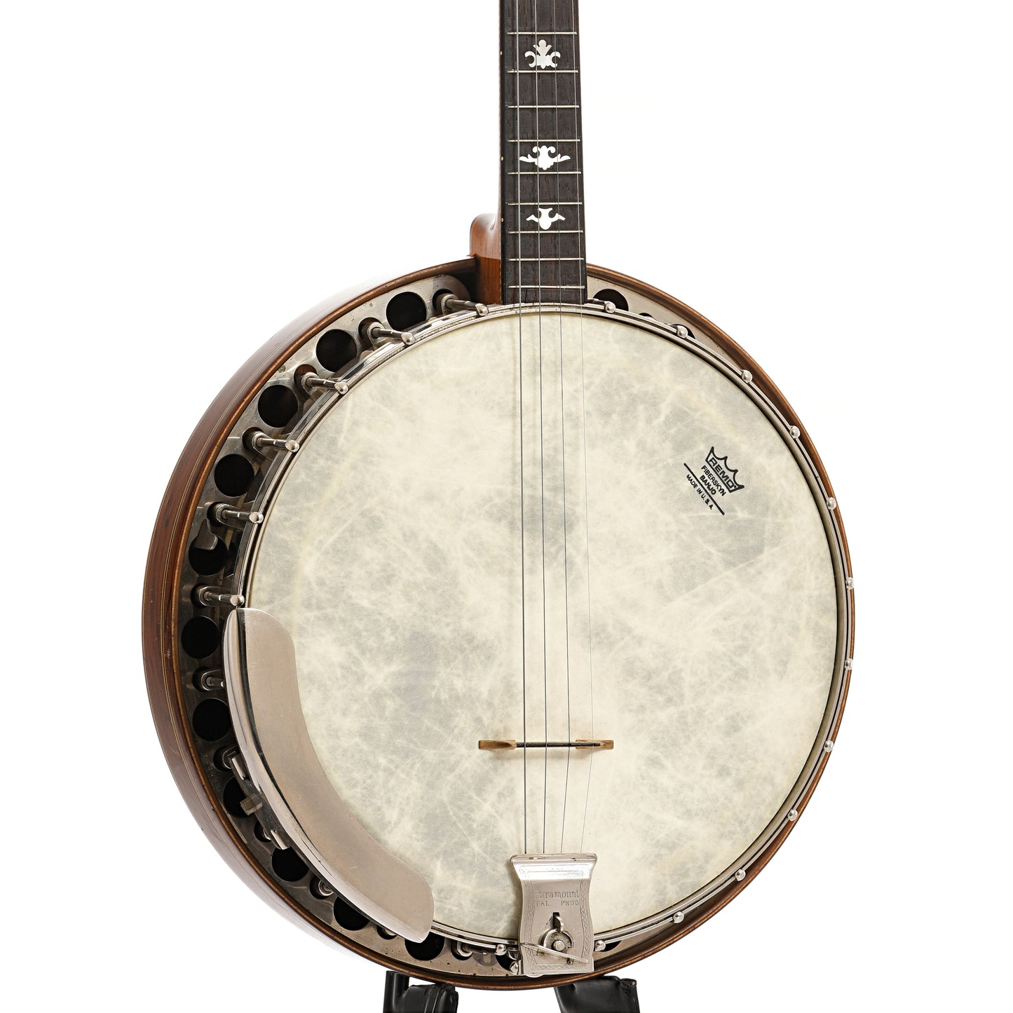 Front and side of Paramount Style B Tenor Banjo