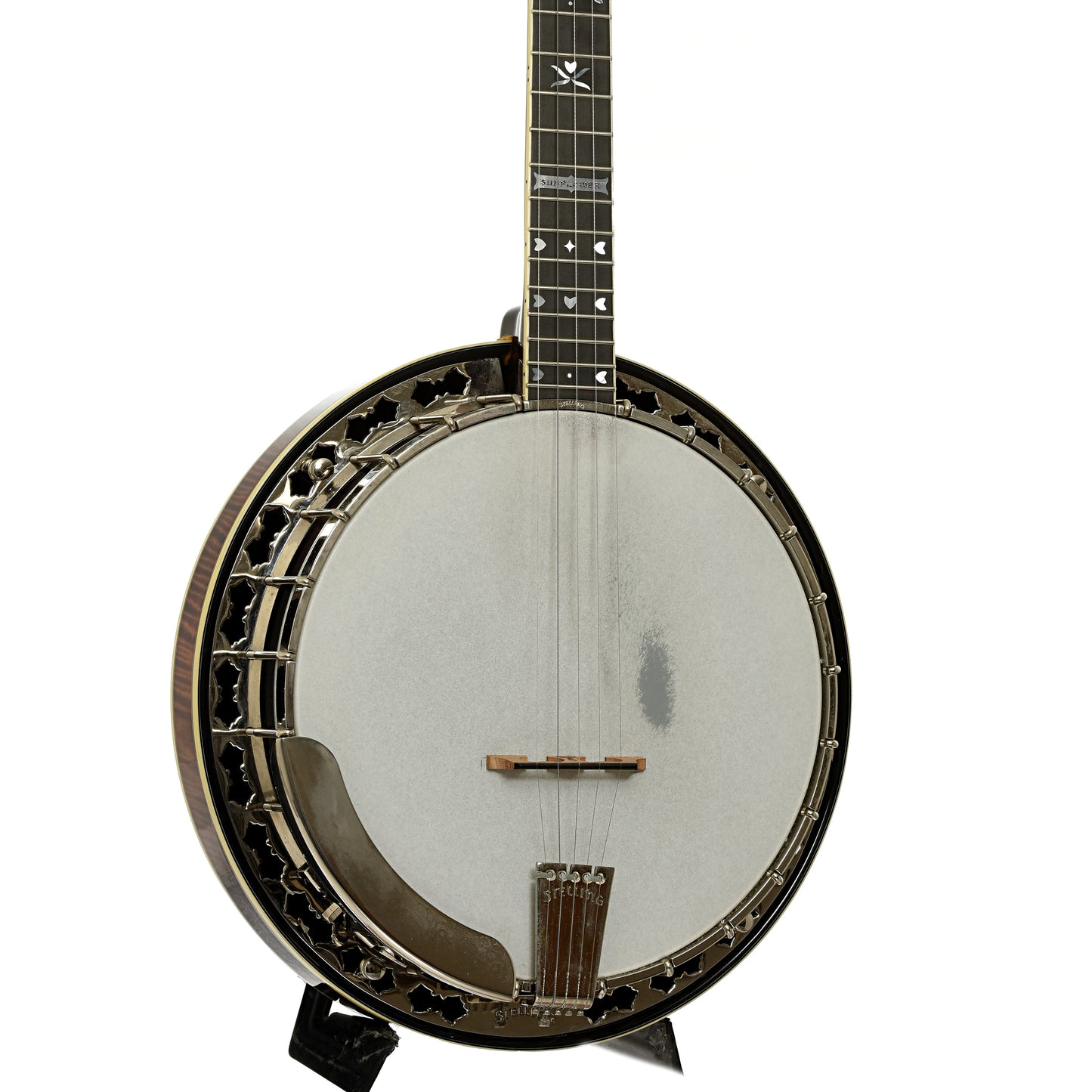 Front and side of Stelling Sunflower Resonator Banjo 
