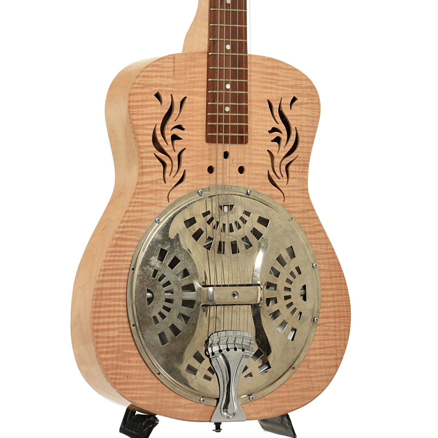 Front and side of Morrell Square Neck Resonator Guitar