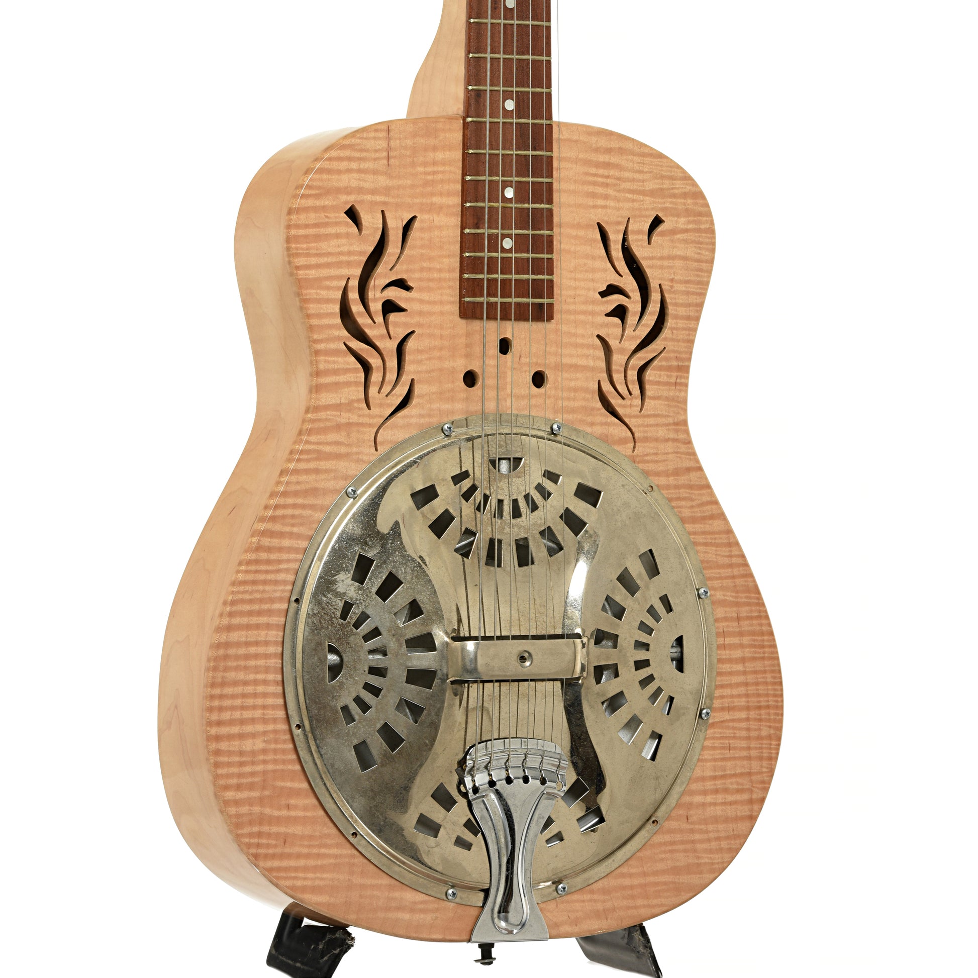 Front and side of Morrell Square Neck Resonator Guitar