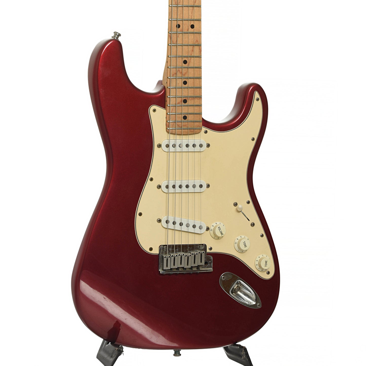 Front and side of Fender American Standard Stratocaster Electric Guitar  