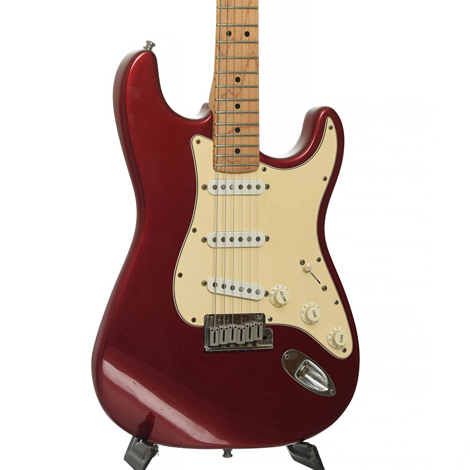 Front and side of Fender American Standard Stratocaster Electric Guitar  