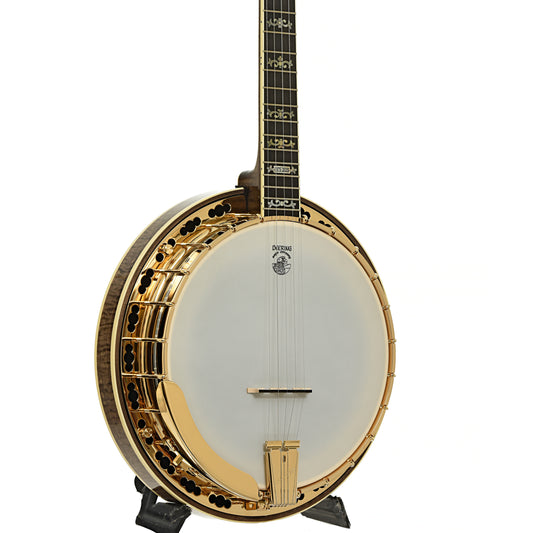 Front and side of Deering 50th Anniversary Limited Edition Resonator Banjo