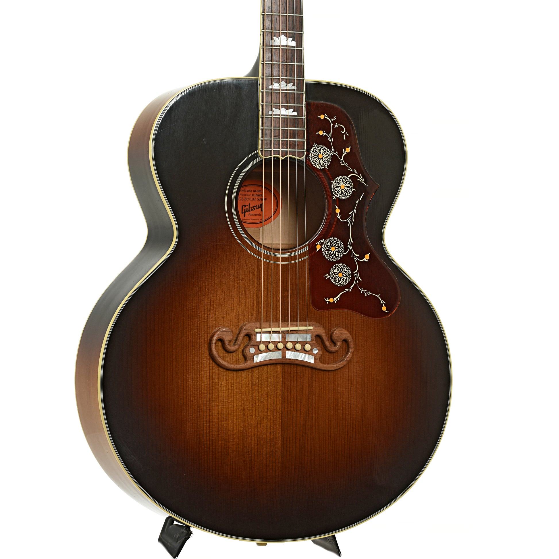 Front and side of Gibson 1957 SJ-200 Acoustic Guitar 