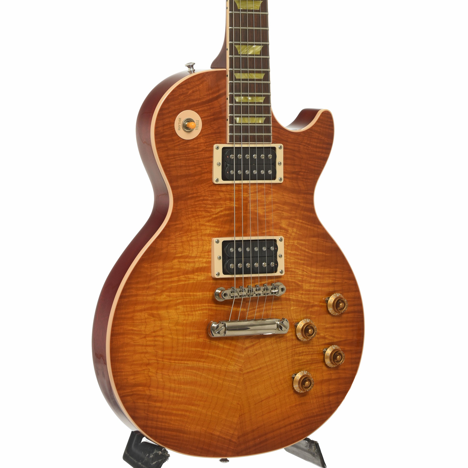 Front and side of Gibson Les Paul Classic Premium Plus Electric Guitar