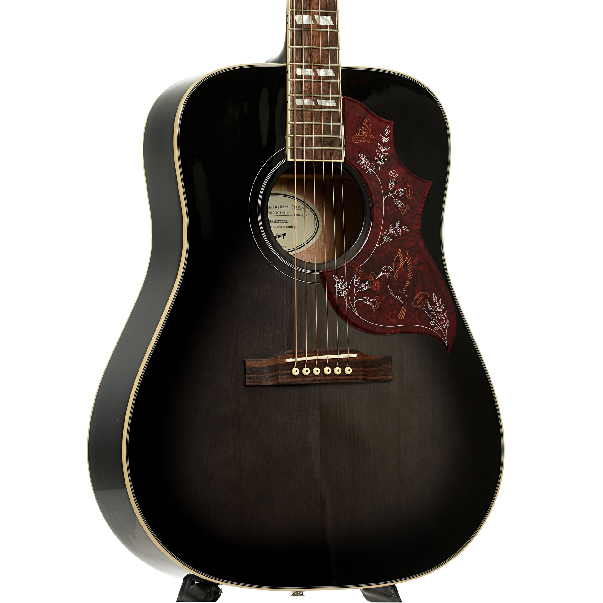 Front and side of Epiphone Hummingbird Studio Acoustic-Electric Guitar                                                                                                                          