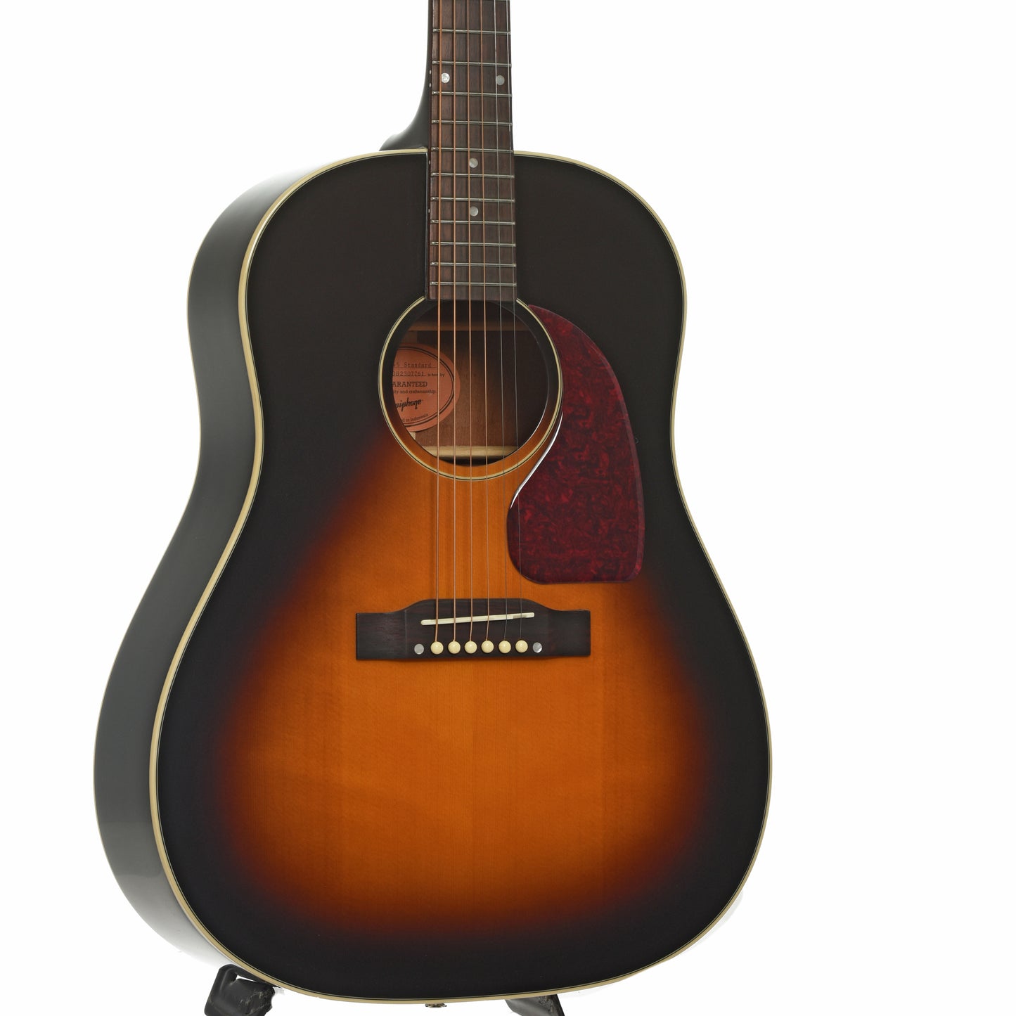 Front and side of Epiphone J-45 Standard Acoustic Guitar