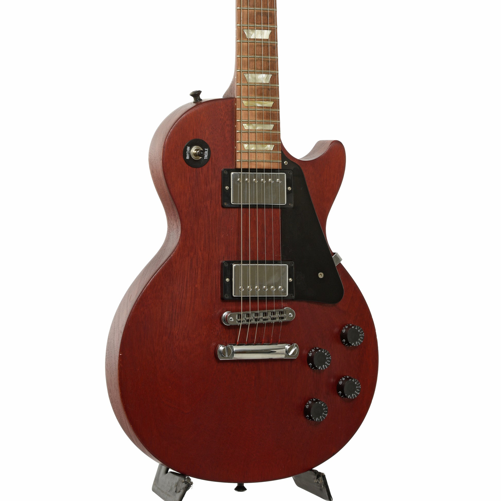 Front and side ofGibson Les Paul Studio Faded Electric Guitar
