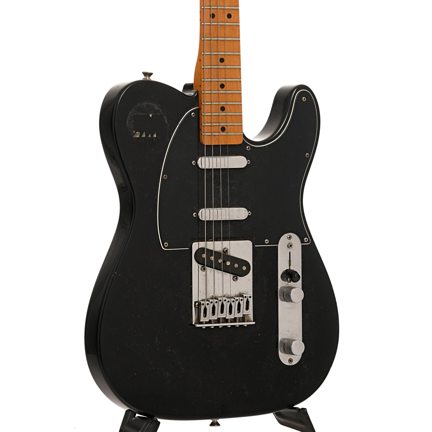 Front and side of Fender Deluxe Blackout Telecaster