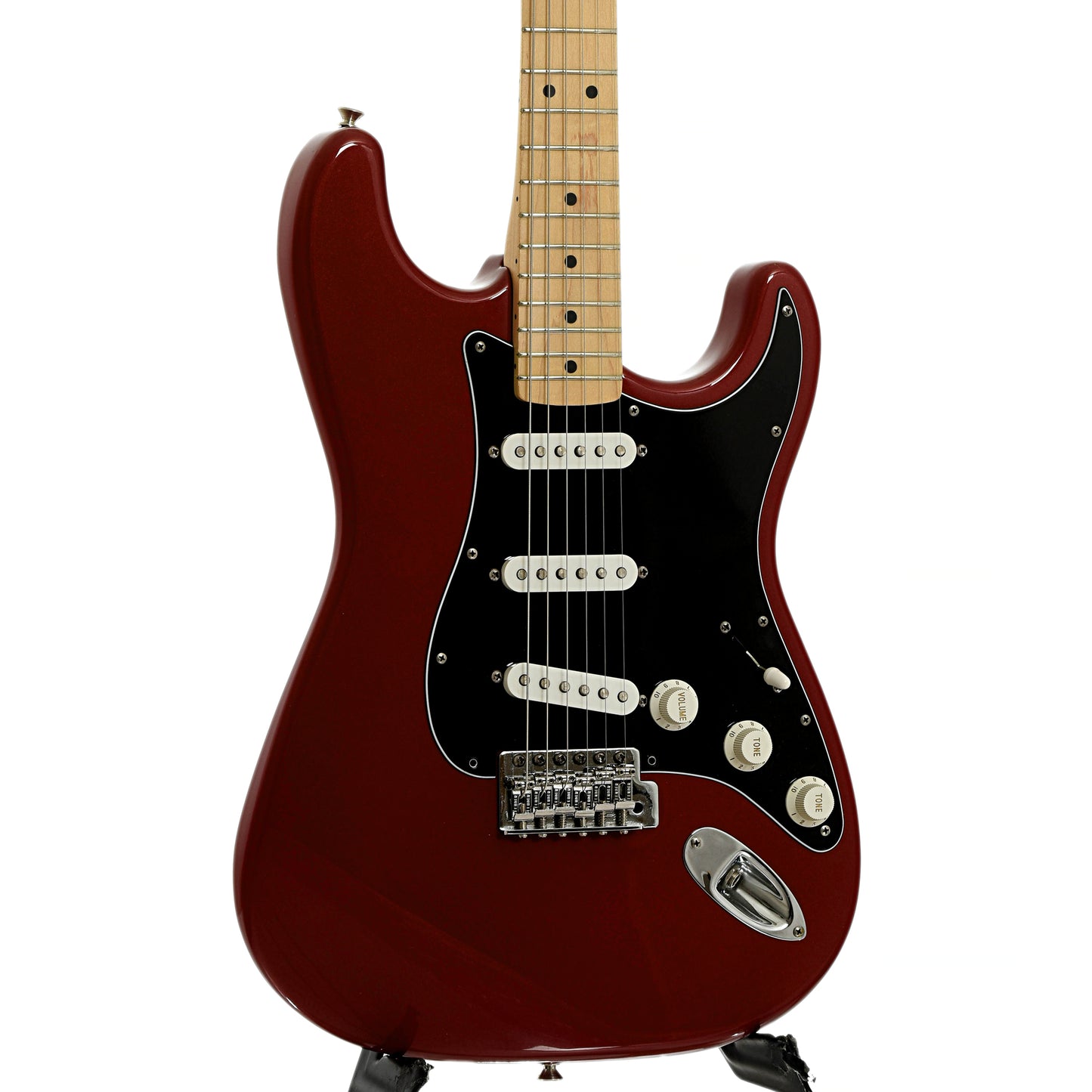 Front and side of Fender Stratocaster Standard Electric Guitar 