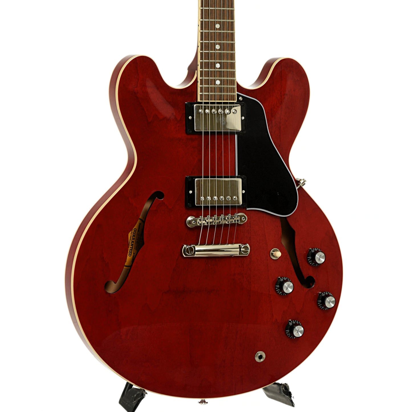 Front and side of Gibson ES-335 Hollowbody Electric Guitar