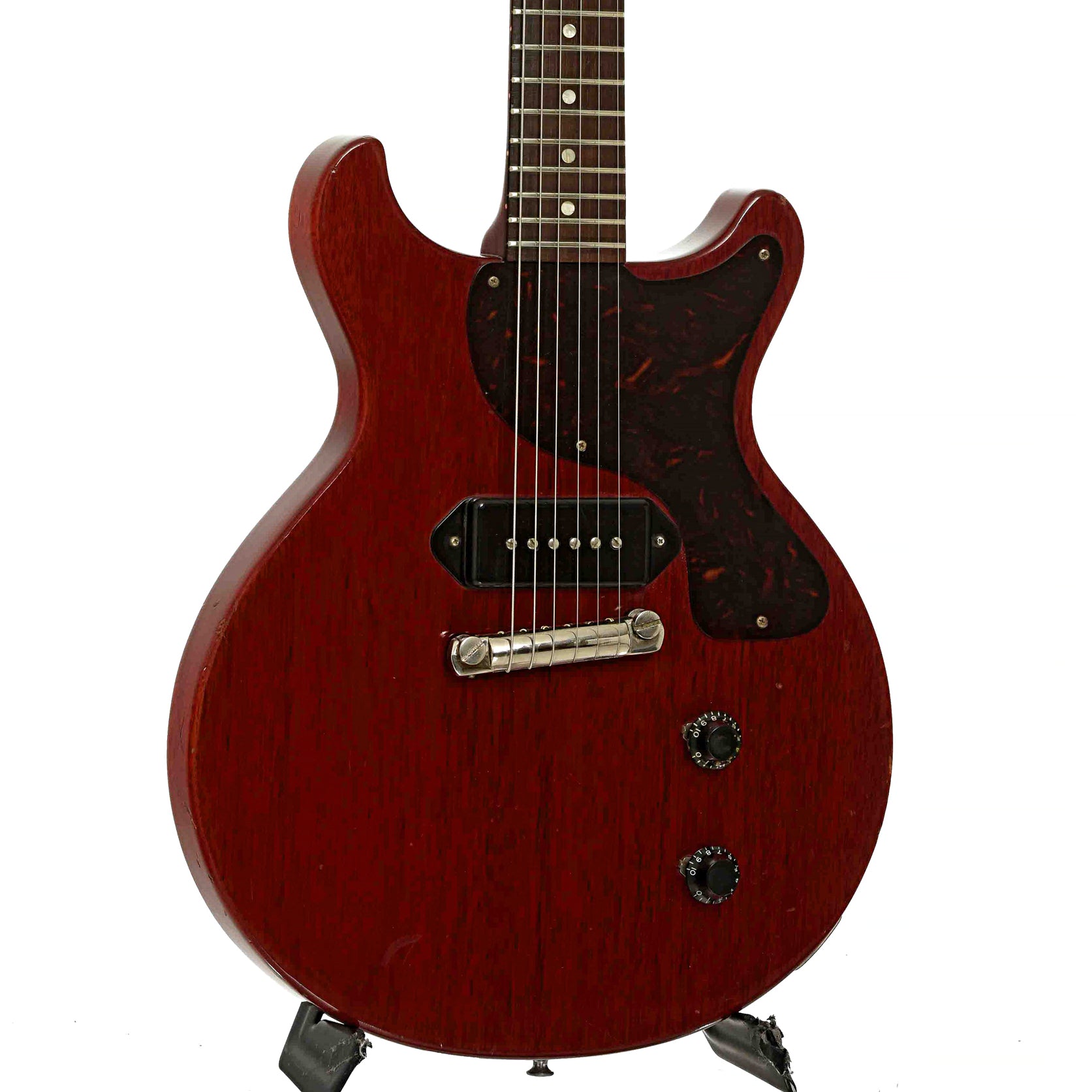 Front and side of Gibson Les Paul Jr. Electric Guitar 