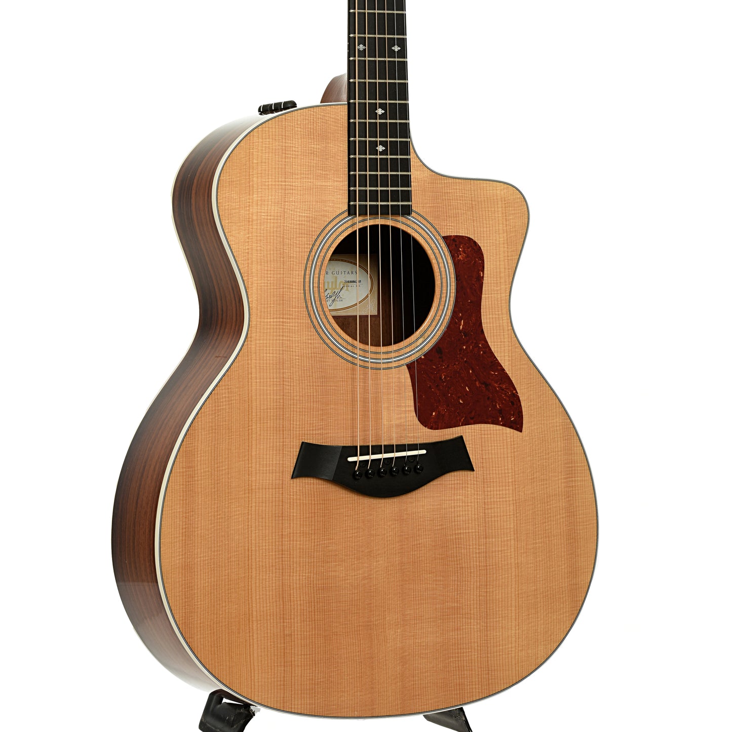Front of Taylor 214ce Deluxe Acoustic Electric Guitar