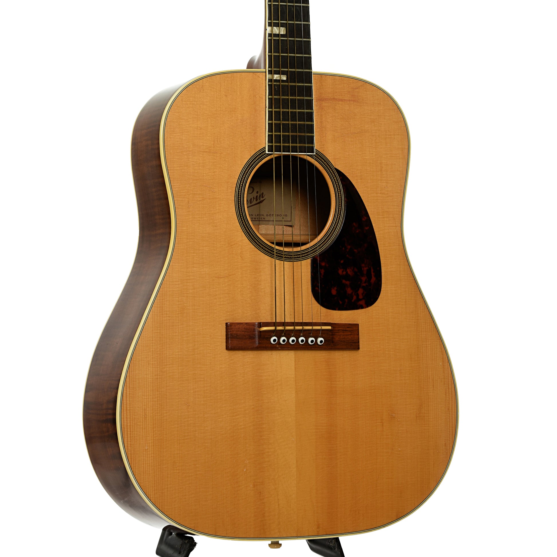 Front and side of Levin LT-18 Goliath Acoustic Guitar