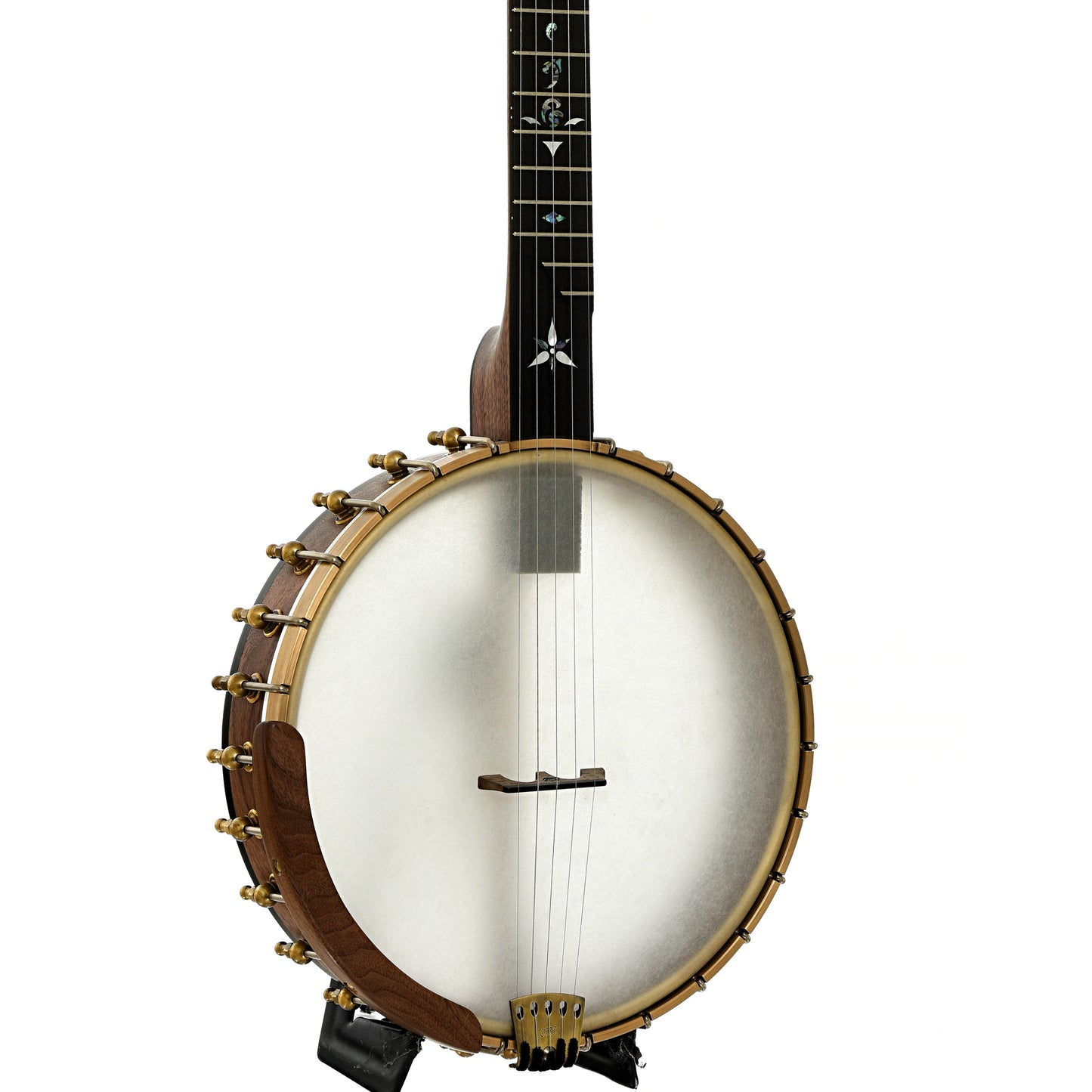 Front and side of Ome Juniper 12" Openback Banjo