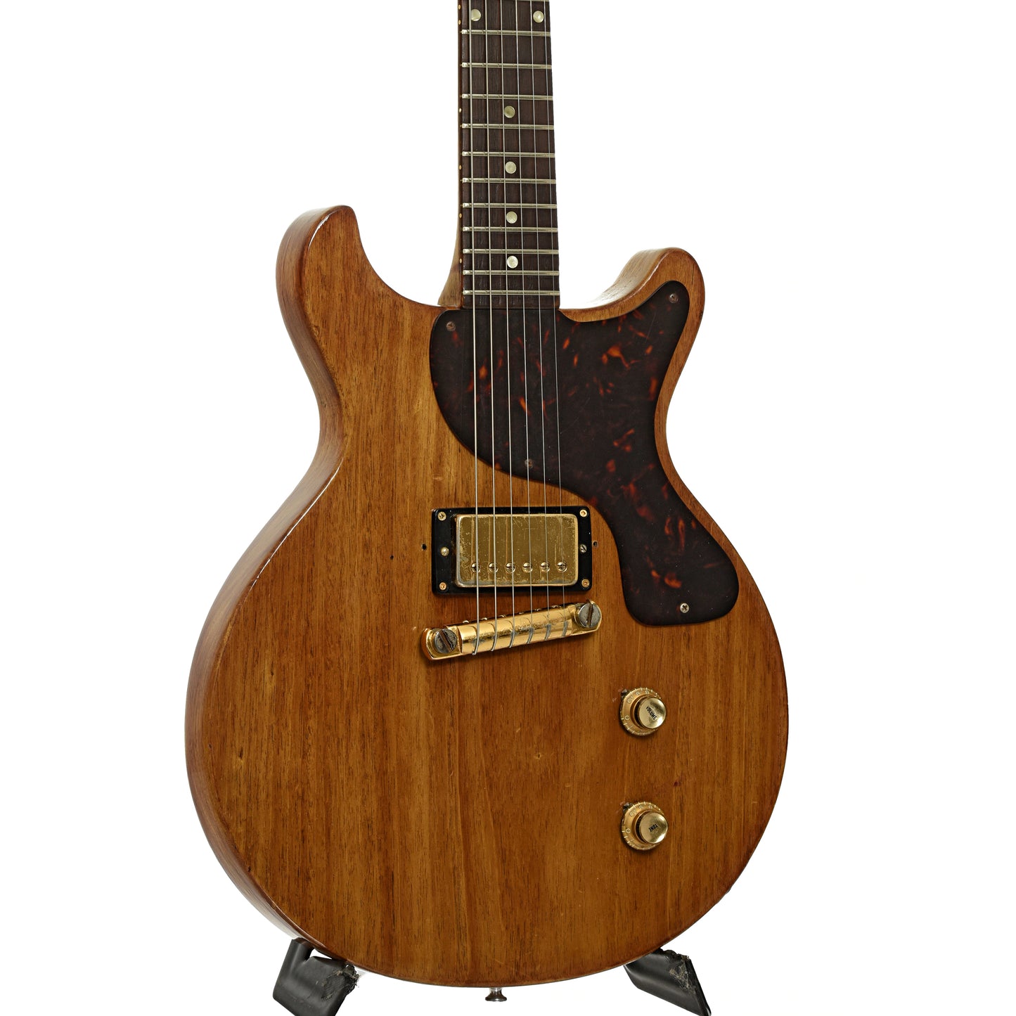 Front and side of Gibson Les Paul Jr Electric Guitar