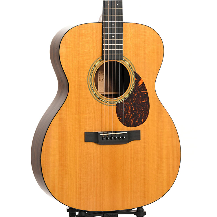 Front and side of 2014 Martin OM-21 Acoustic 
