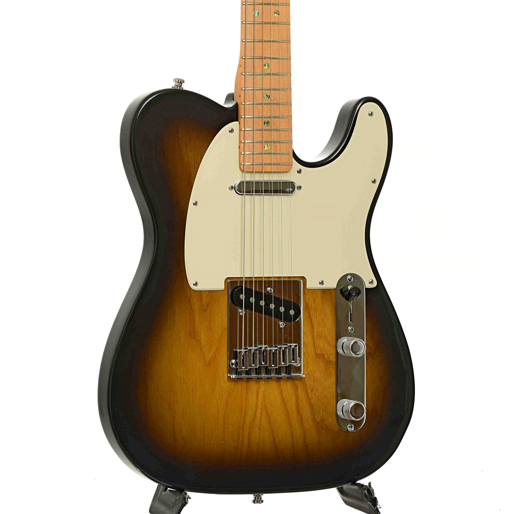 Front and side of Fender American Deluxe Ash Telecaster Electric Guitar 