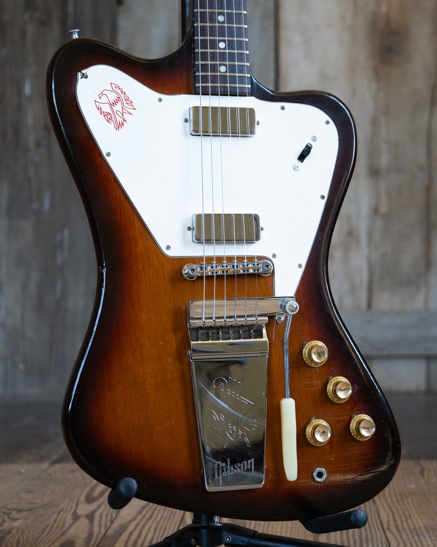 Showroom photo of Gibson Firebird V Non-Reverse Electric Guitar (1965)