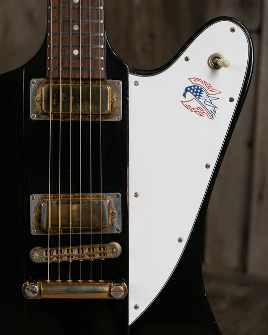 Showroom photo of Gibson Firebird III Bicentennial 76 Electric Guitar (1976)