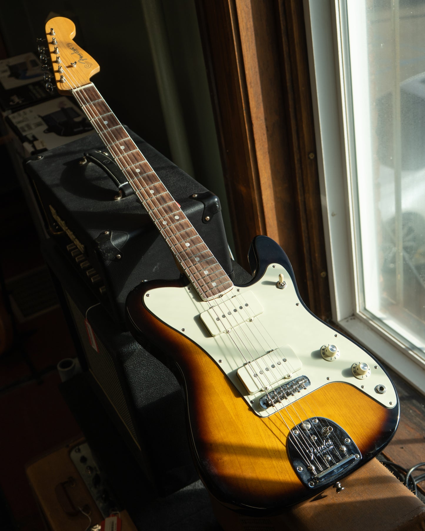 Showroom photo of Fender Parallel Universe Jazz-Tele Limited Edition Electric Guitar (2018)