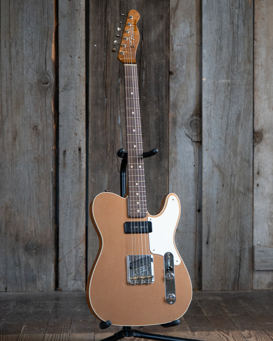 Showroom photo of Fender Custom Shop LTD P90 Maho Telecaster Journeyman Electric Guitar (2022)