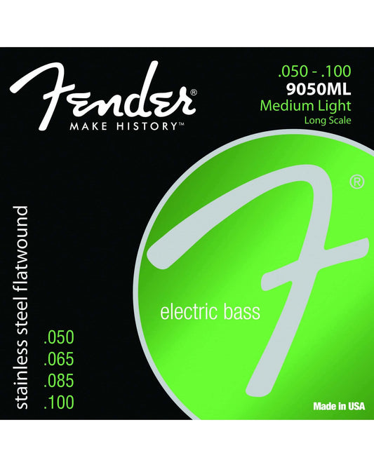 Image 1 of Fender 9050ML Stainless Steel Flatwound Light Electric Bass Strings - SKU# 9050ML : Product Type Strings : Elderly Instruments