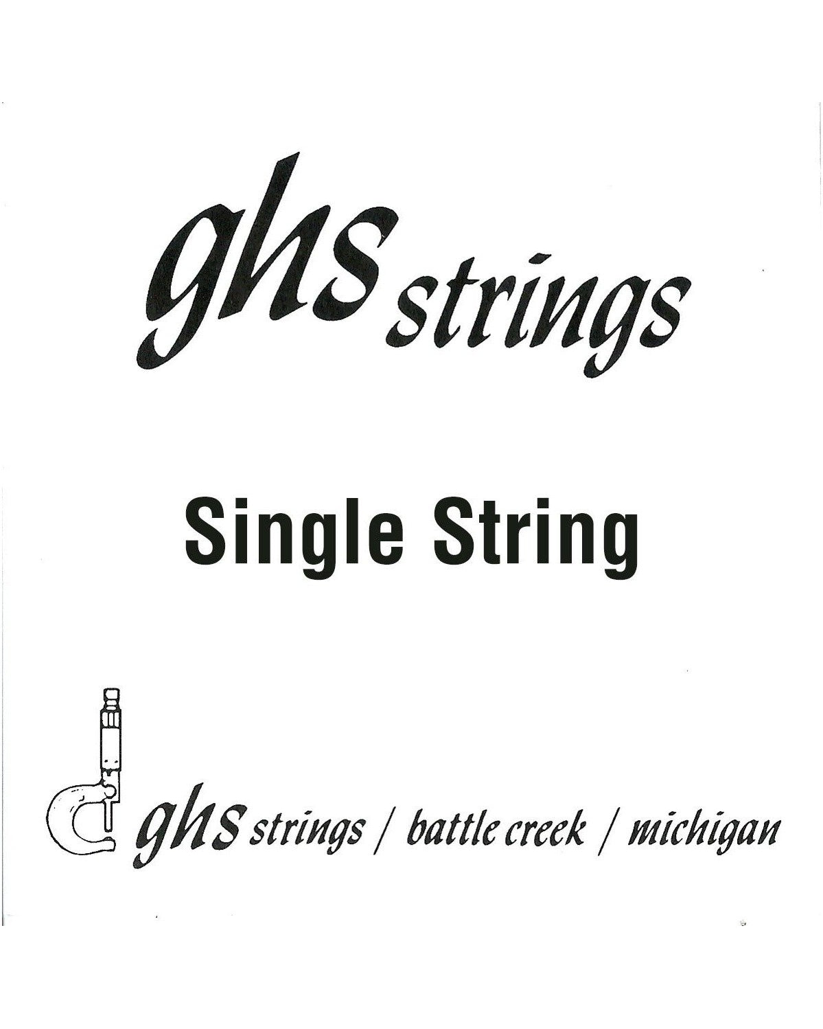 GHS L13 Plain Steel Loop End Single String 013 – Elderly Instruments