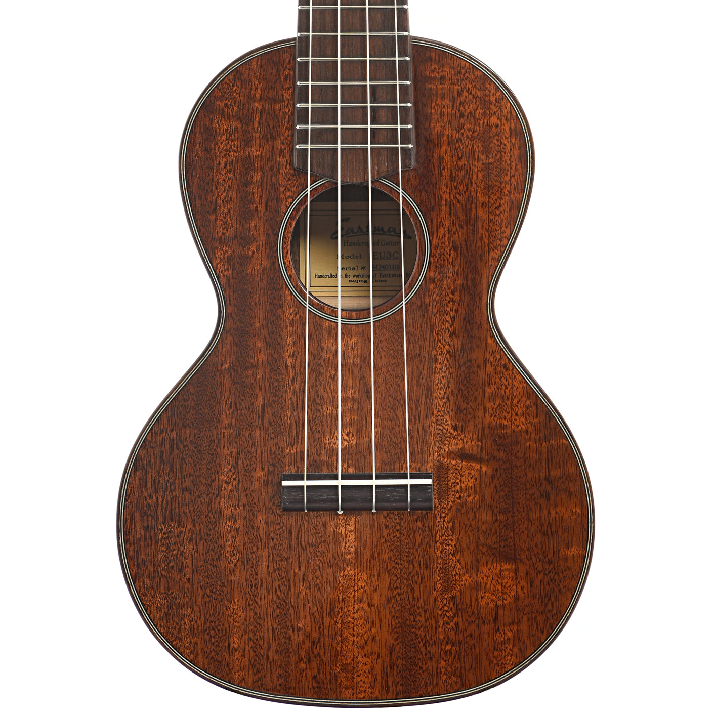 Front of Eastman EU3C Concert Ukulele