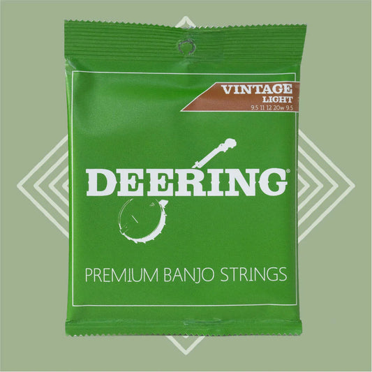 Deering 5-String Nickel-Plated Steel Vintage Light Gauge Banjo Strings