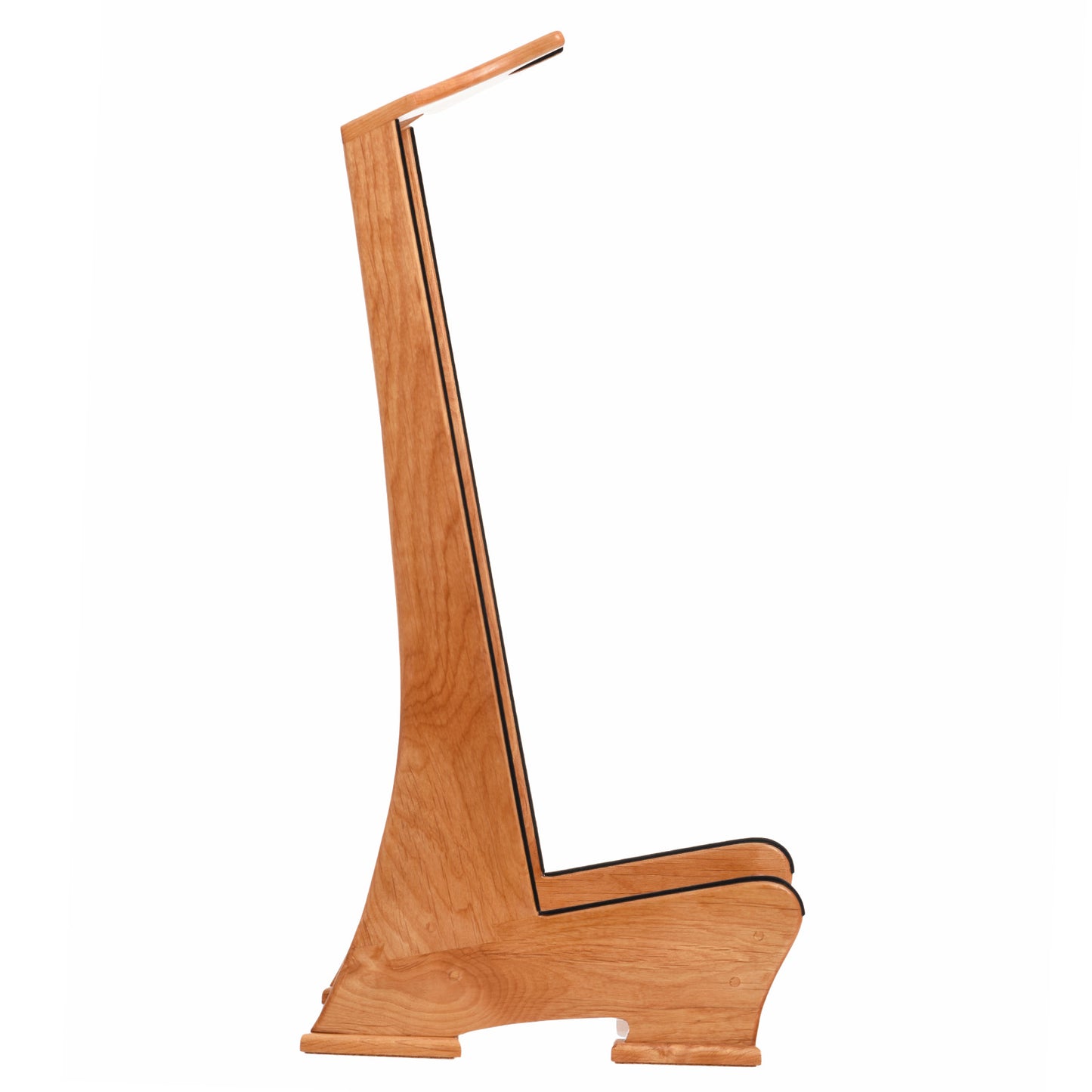 Side of Lee Murdock Studio Guitar Stand, Alder
