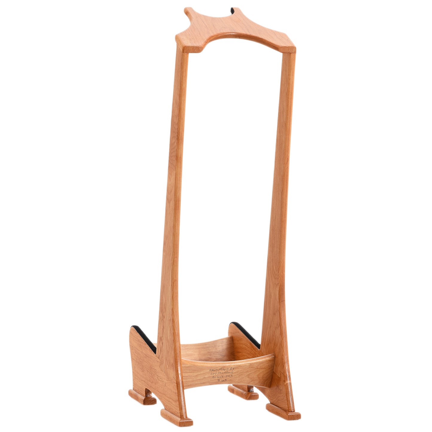 Back and side of Lee Murdock Studio Guitar Stand, Alder